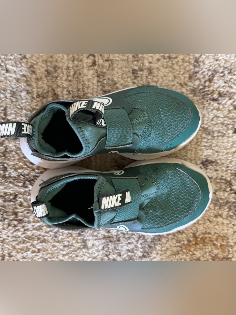 Nike Kids' Green Slip-on  Athletic Sneakers